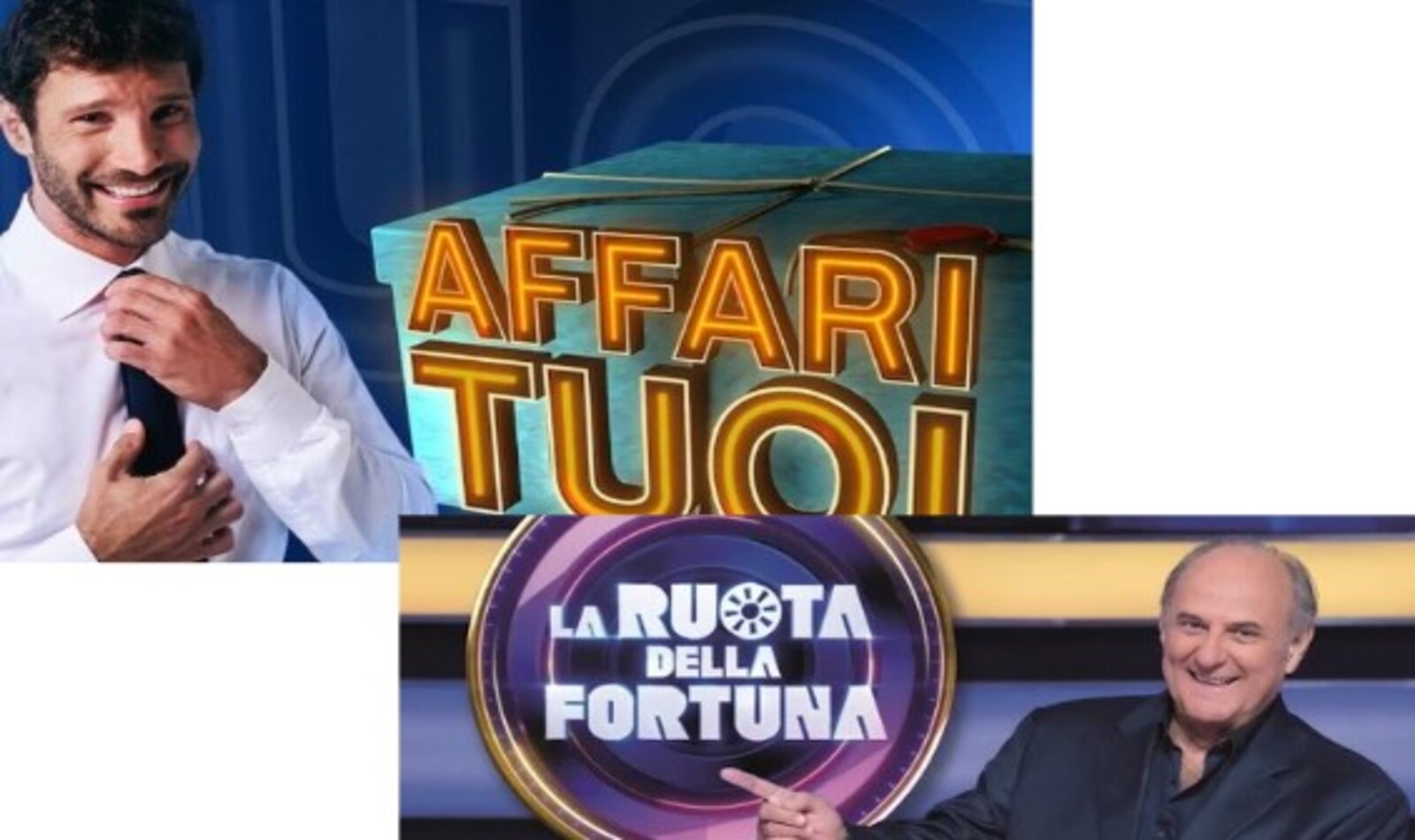 Ascolti tv Affari Tuoi Vs La ruota della fortuna