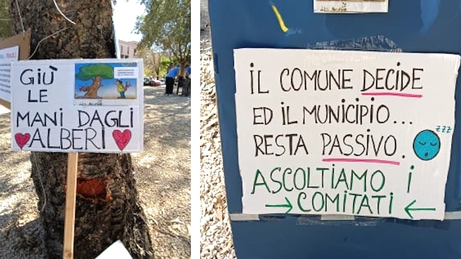 protesta boschetto Acilia