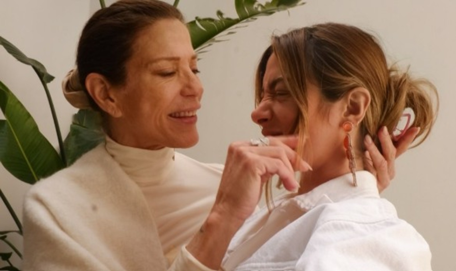 Soleil Sorge con la mamma Wendy