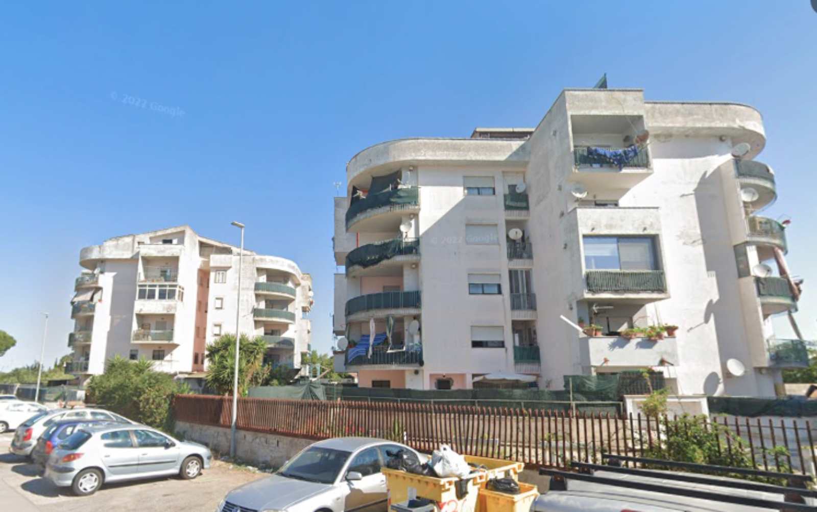 Anzio, le case popolari di via Italia, foto Google Maps