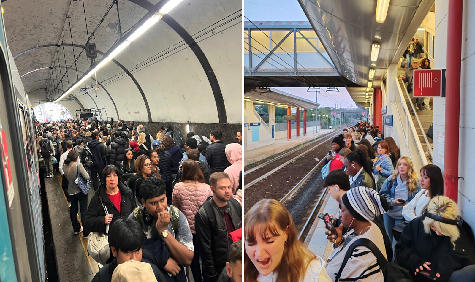 Banchina treno Roma - Viterbo