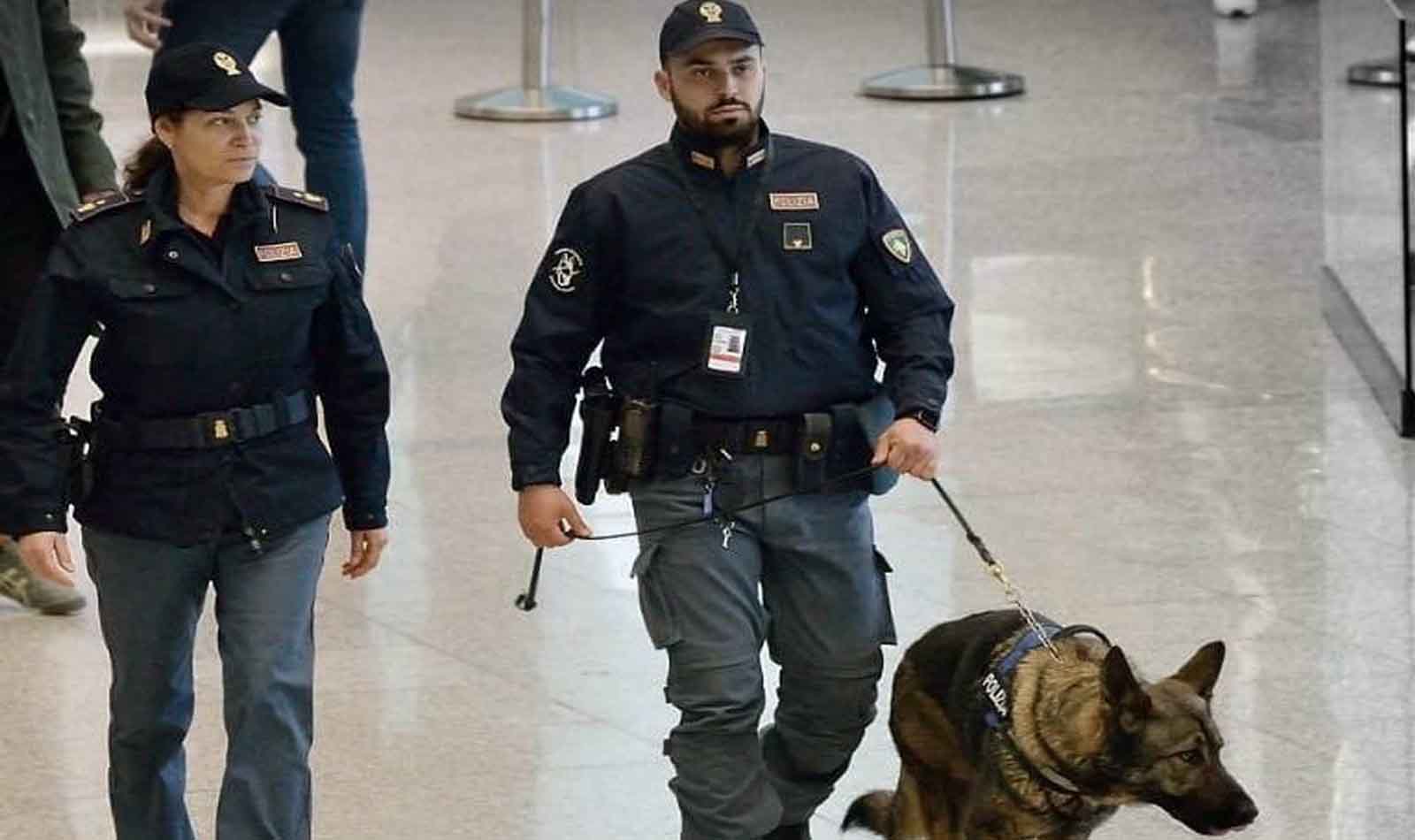 Fiumicino, polizia in azione