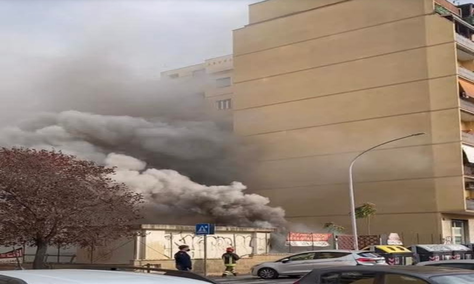 Incendio a Torpignattara a Roma
