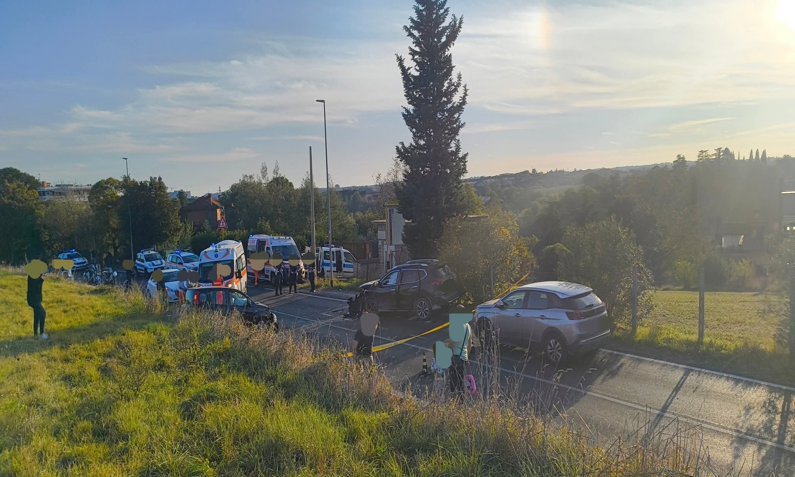 Incidente mortale a Valle Muricana a Roma