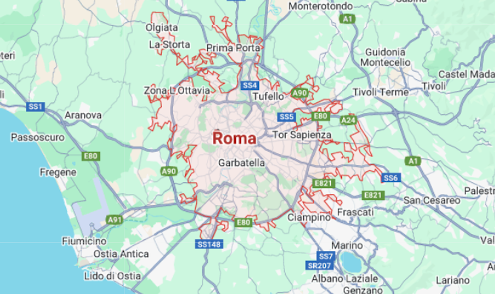 Mappa di Roma