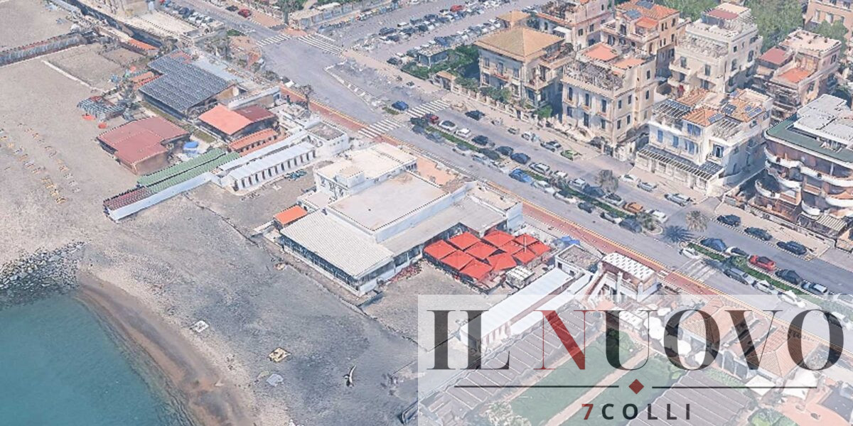Ostia, l'area in cui si trova lo stabilimento, foto Google Maps