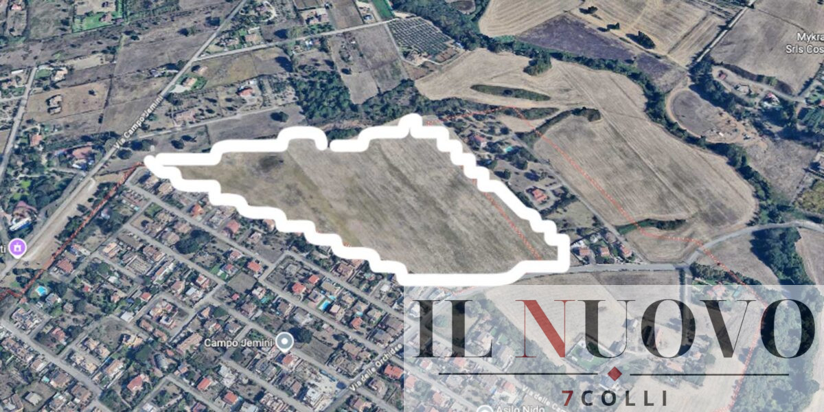 Pomezia, l'area su cui sorgerà il nuovo maxi fotovoltaico, foto Google Maps