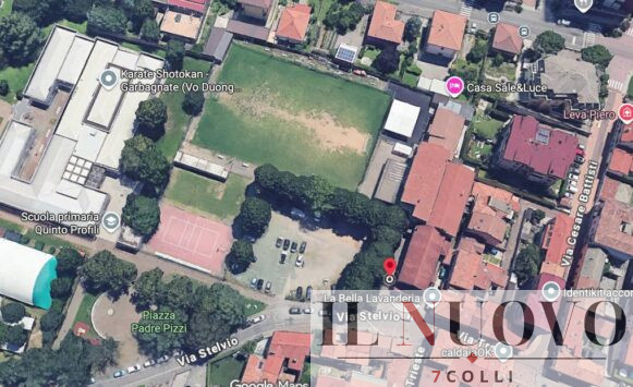 Roma, il parcheggio di Largo Artigiano, foto Google Maps