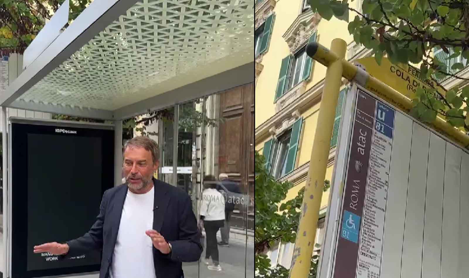 Roma, pensilina via Cola di Rienzo