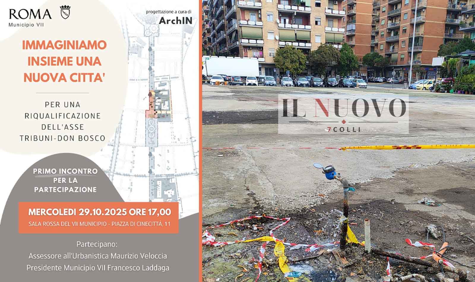 Roma, riqualificazione piazza dei Tribuni