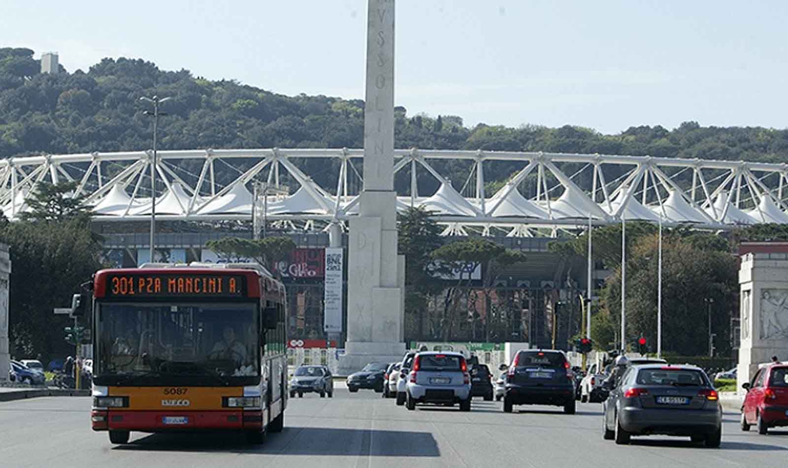 Roma, viabilità Stadio Olimpico
