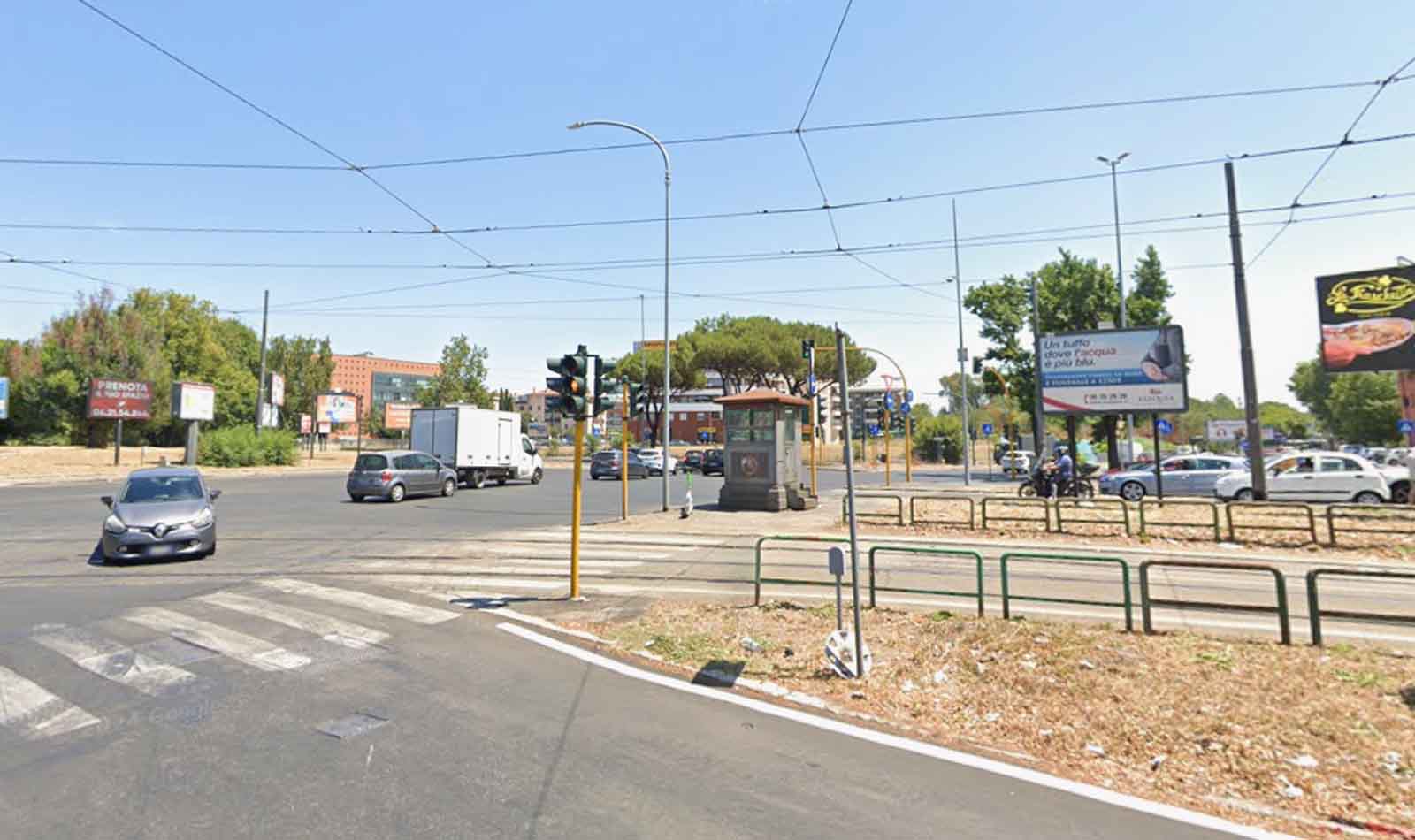 Roma, viale Palmiro Togliatti incrocio via Prenestina