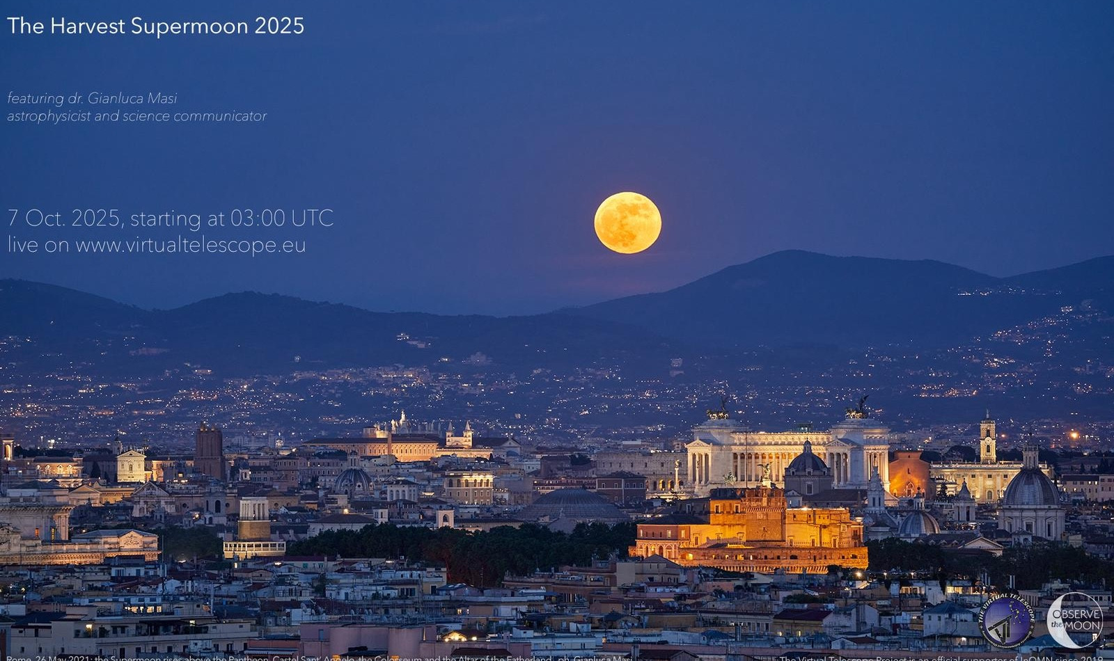 Superluna a Roma