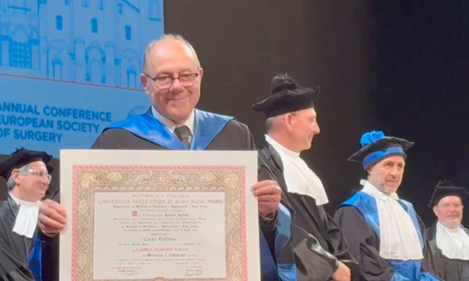 Verdone riceve la laurea honoris causa