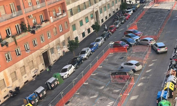 cantiere ciclabile via Guido Reni