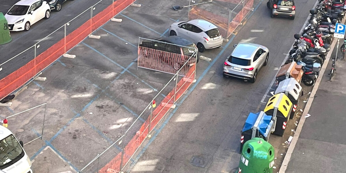 cantiere ciclabile via Guido Reni