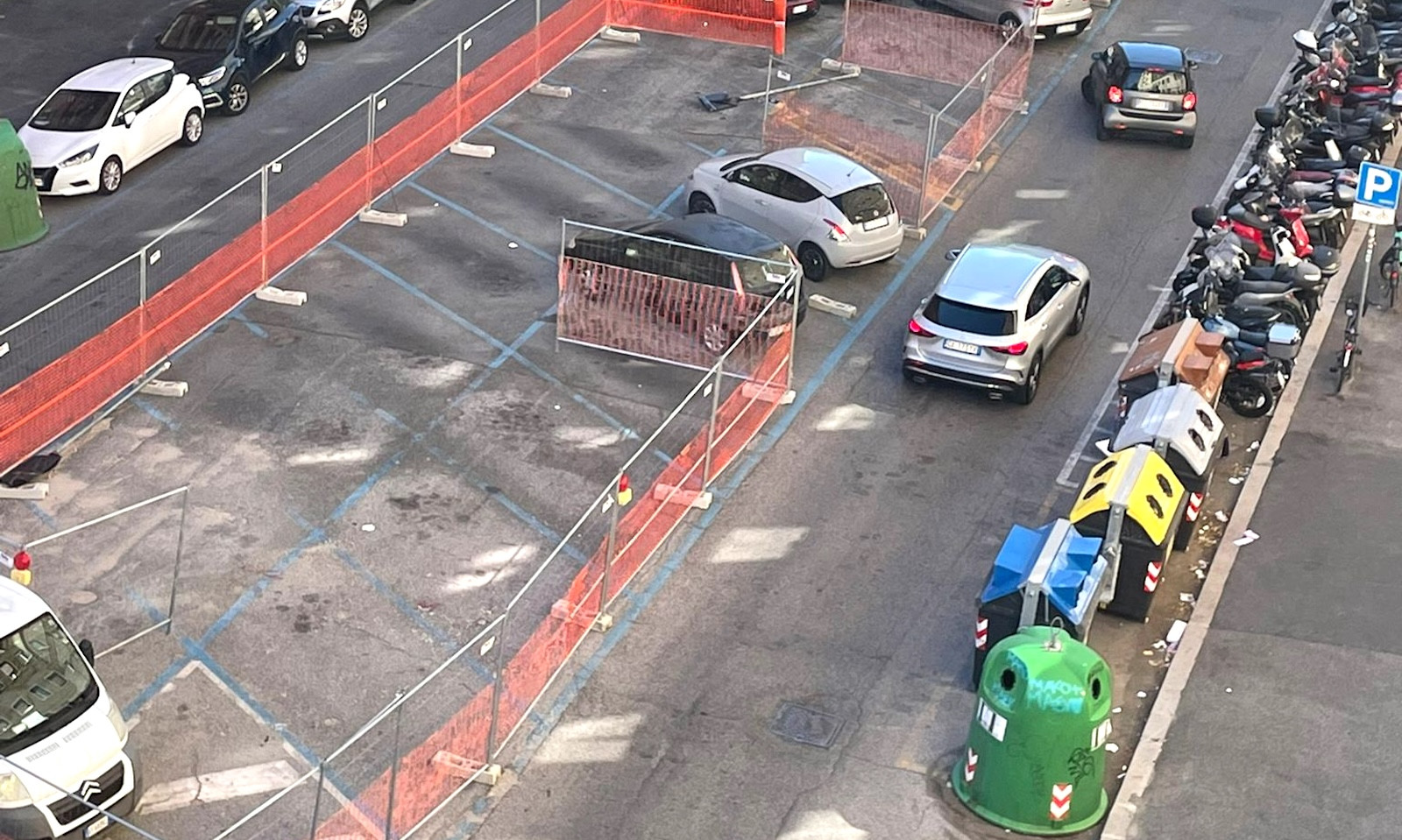 cantiere ciclabile via Guido Reni