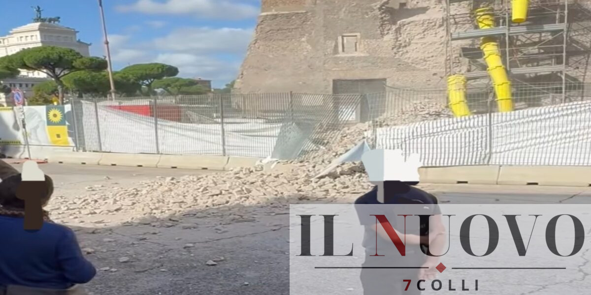 Crollo Torre dei Conti a Roma