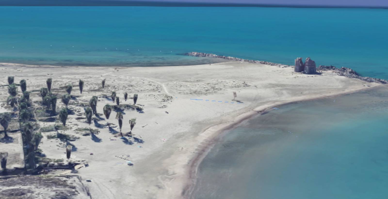 Il mare di Ladispoli, foto Google Maps