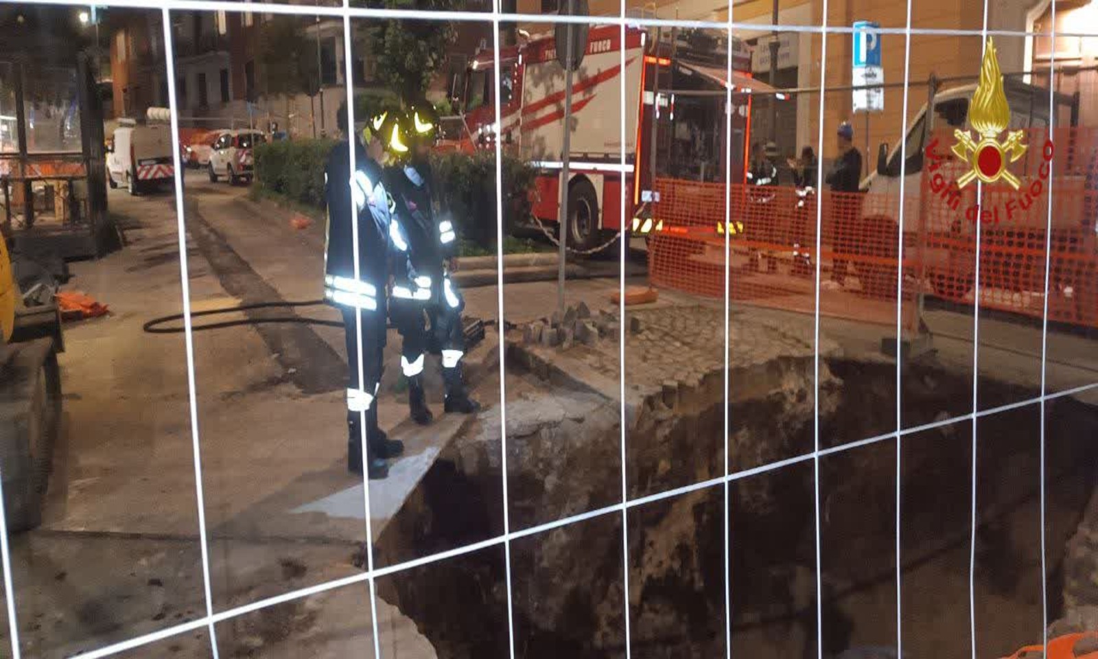 Fuoriuscita di gas a Roma in un cantiere