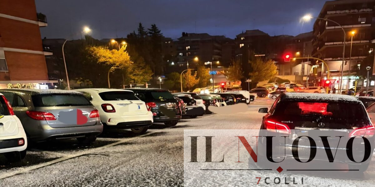 Grandine a Roma e neve nel Lazio