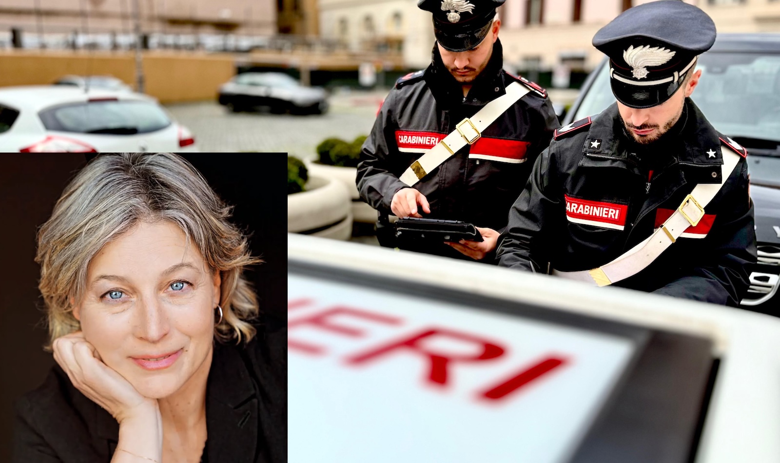 I Carabinieri intervenuti furto attrice Sinne Mutsaers