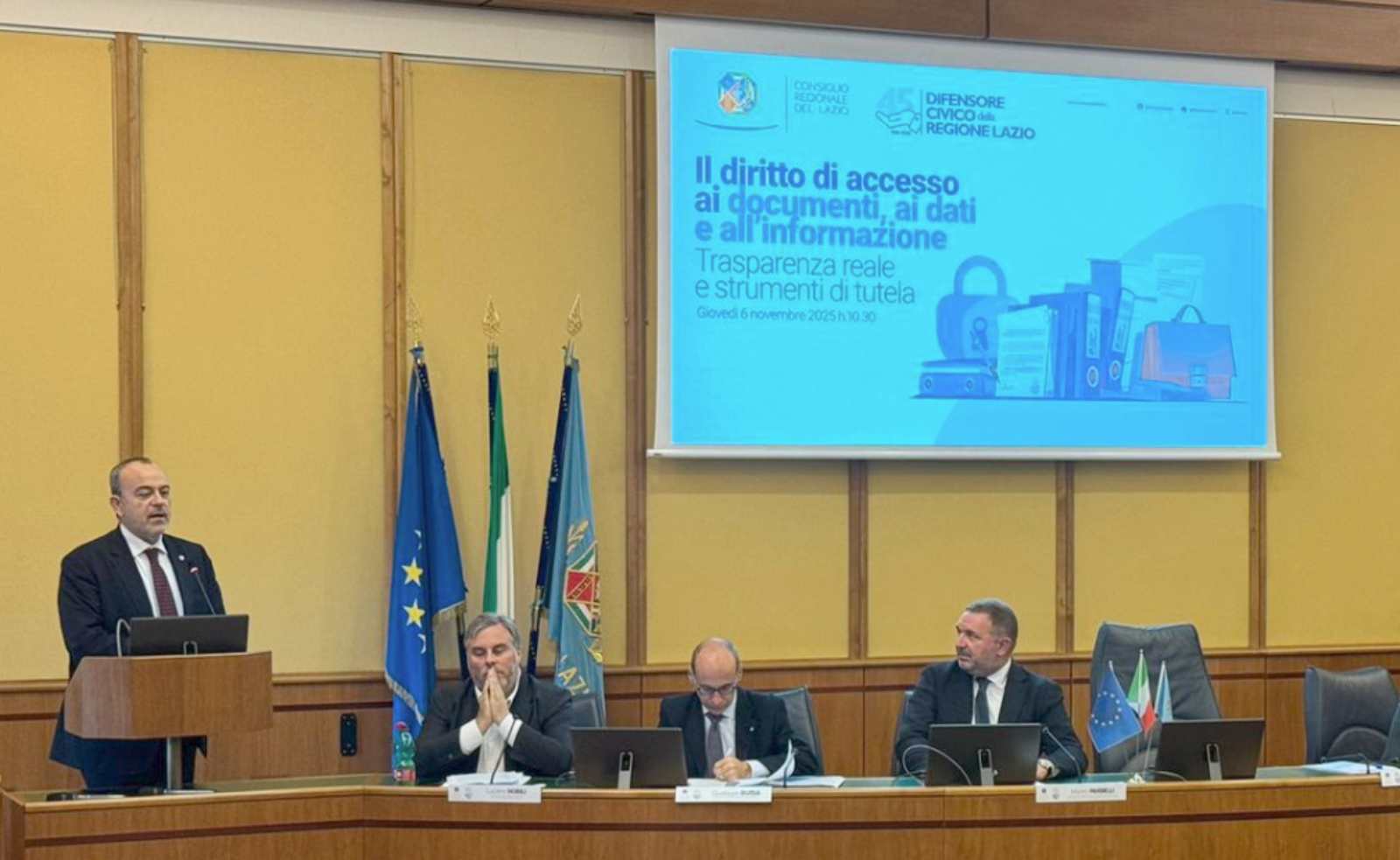 Antonello Aurigemma in Commissione Giubileo 2025, alla Pisana, sede del Consiglio regionale del Lazio