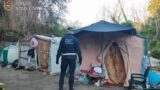 Roma, doppia operazione della Polizia Locale: smantellato accampamento abusivo al Parco del Pineto