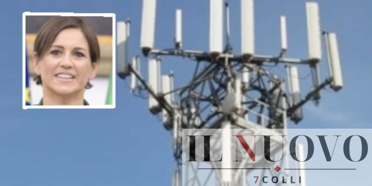 Roma, sullo sfondo una classica antenna, in primo piano l'assessore al Commercio Lucarelli