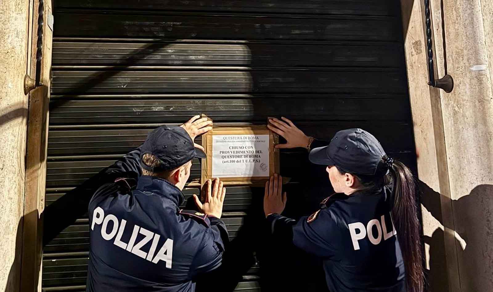 Roma, chiusura locale Piazza Bologna e Viale Ippocrate