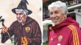 Roma prima in classifica, a Garbatella spunta il “Mago” Gasperini: il murale che ‘strega’ la Serie A