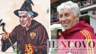 Roma prima in classifica, a Garbatella spunta il “Mago” Gasperini: il murale che ‘strega’ la Serie A