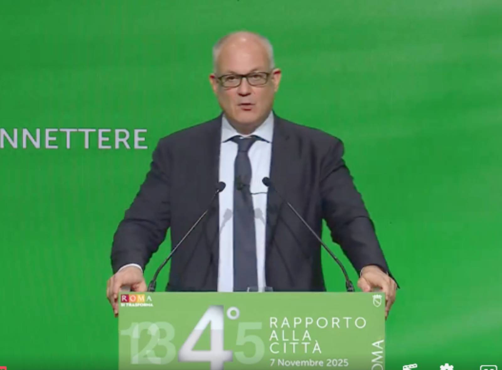 Roma, Gualtieri presenta il Rapporto sulla Città 2025