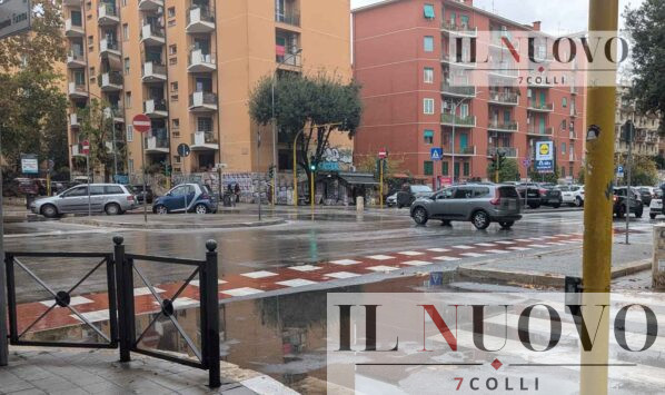 Roma, pioggia Tuscolana