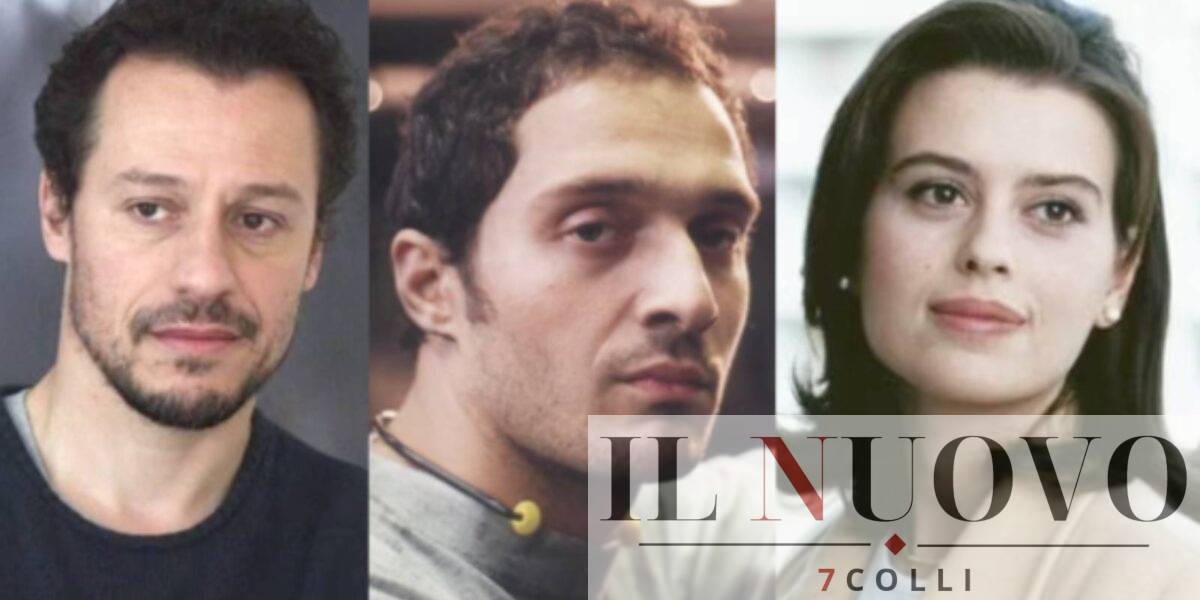 Roma, da sinistra Stefano Accorsi, Claudio Santamaria e Claudia Pandolfi