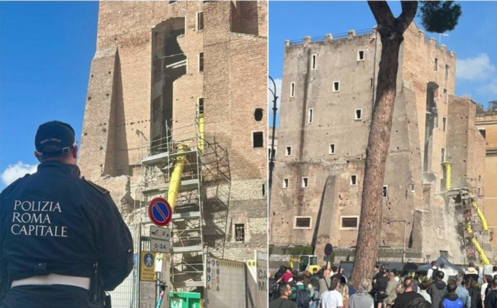 Roma, l'area della Torre dei Conti