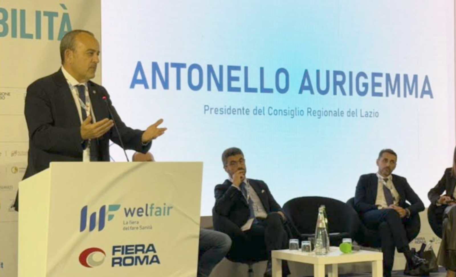Fiera di Roma, il presidente Antonello Aurigemma prende parola