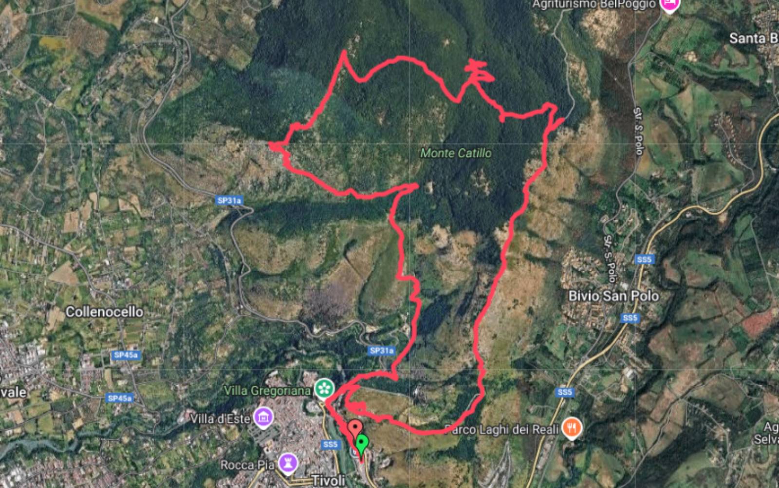 Tivoli, il sentiero in via di risistemazione