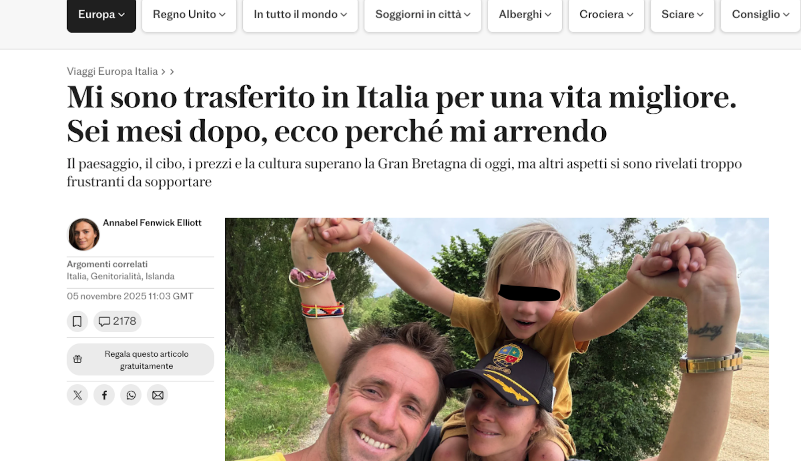 Trasferirsi in italia per una vita migliore