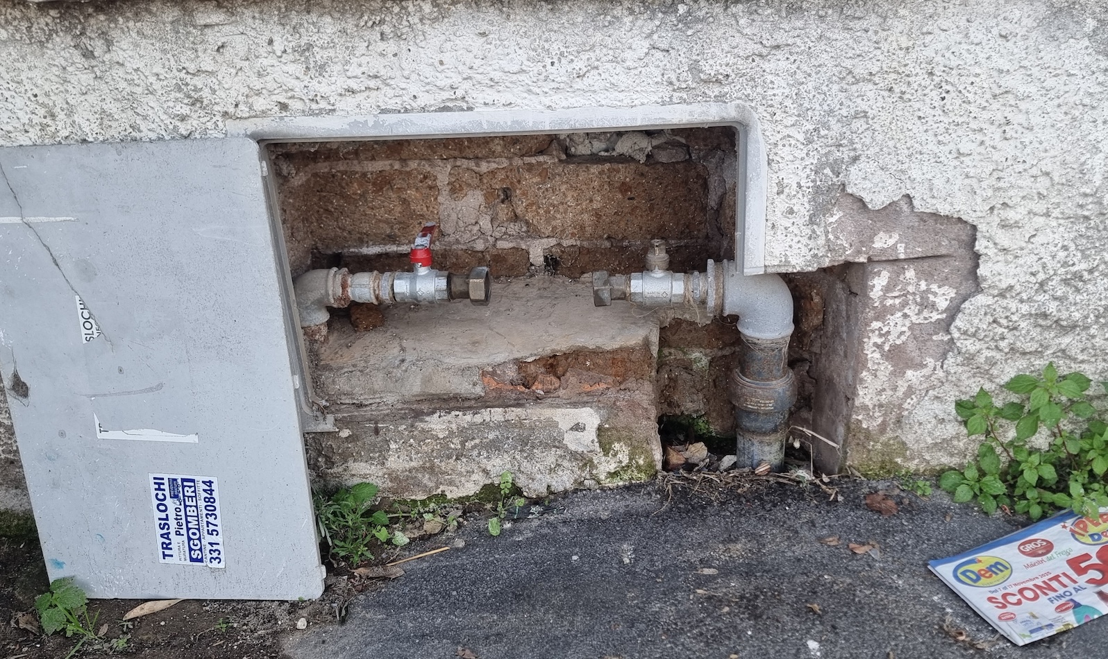 contatore smontato Torvaianica