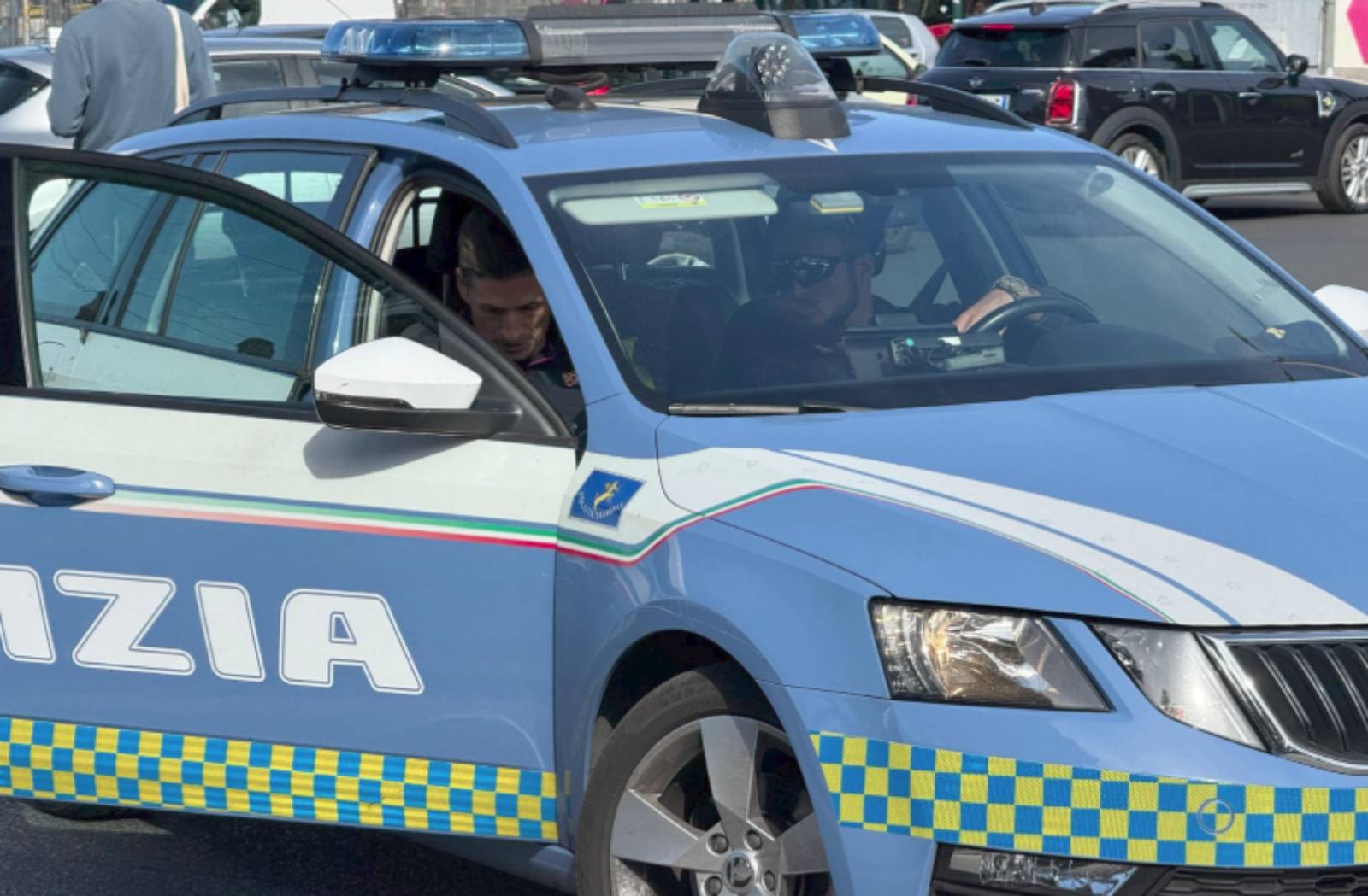Polizia in azione a Roma