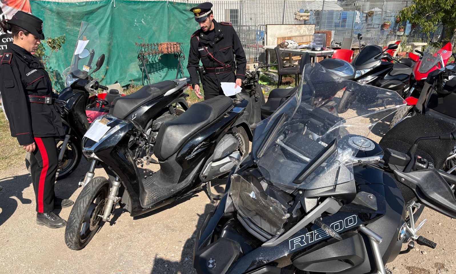 Ricettazione e Riciclaggio moto nella Riserva dell'Aniene