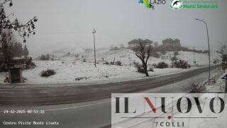 È tornata la neve nel Lazio alla Vigilia di Natale: ecco le località imbiancate, a Roma piogge continue (FOTO)