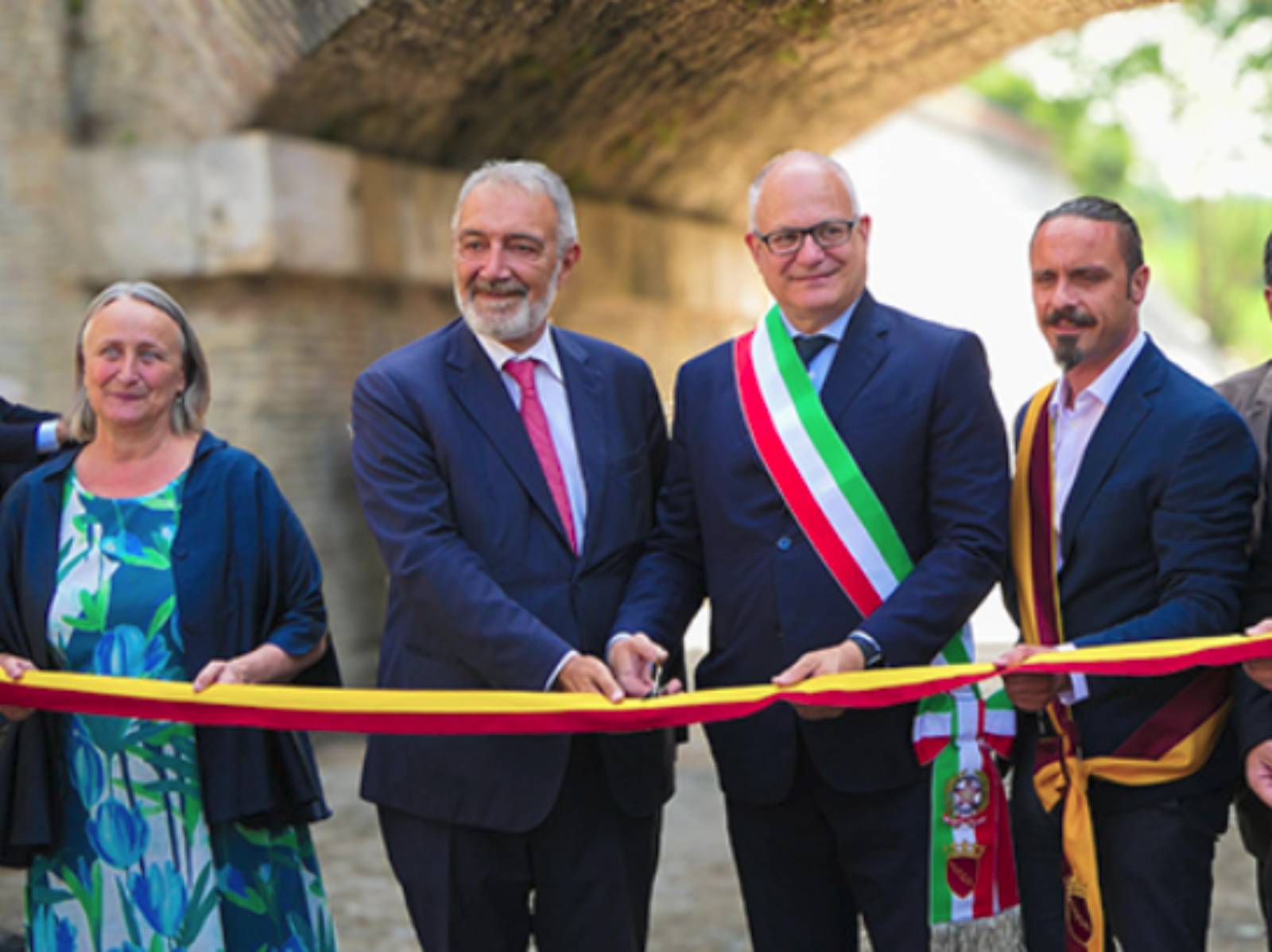 Roma, Rocca e Gualtieri all'inaugurazione del parco d'affaccio sul Tevere