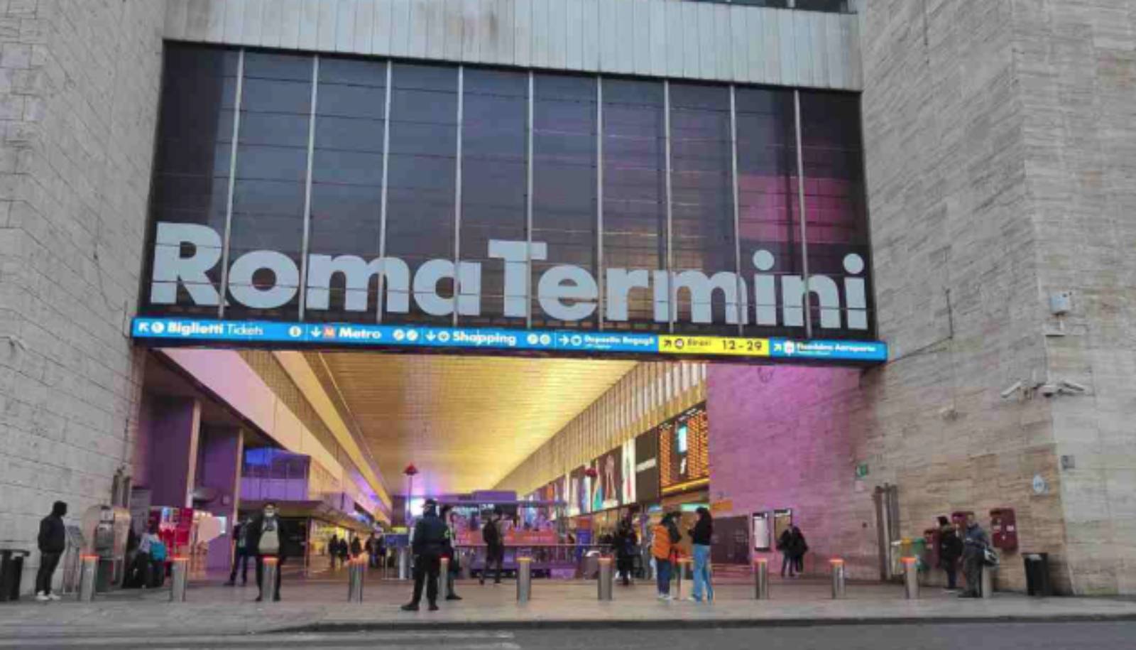 Roma Termini, l'ingresso