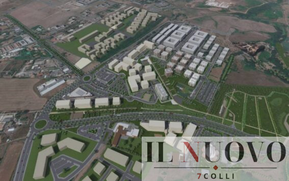 rendering della lottizzazione Cecchignola Ovest a Roma, dal sito ufficiale del Consorzio