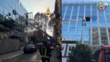 Roma, incendio in Viale Regina Margherita: palazzo in fiamme, Vigili del Fuoco al lavoro