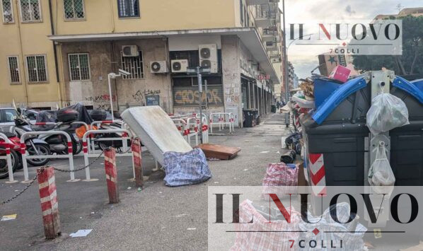 Roma, materasso in via Ponzio Cominio dicembre