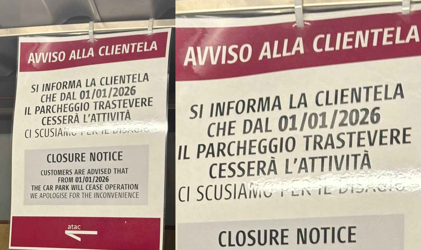 Roma parcheggio Trastevere