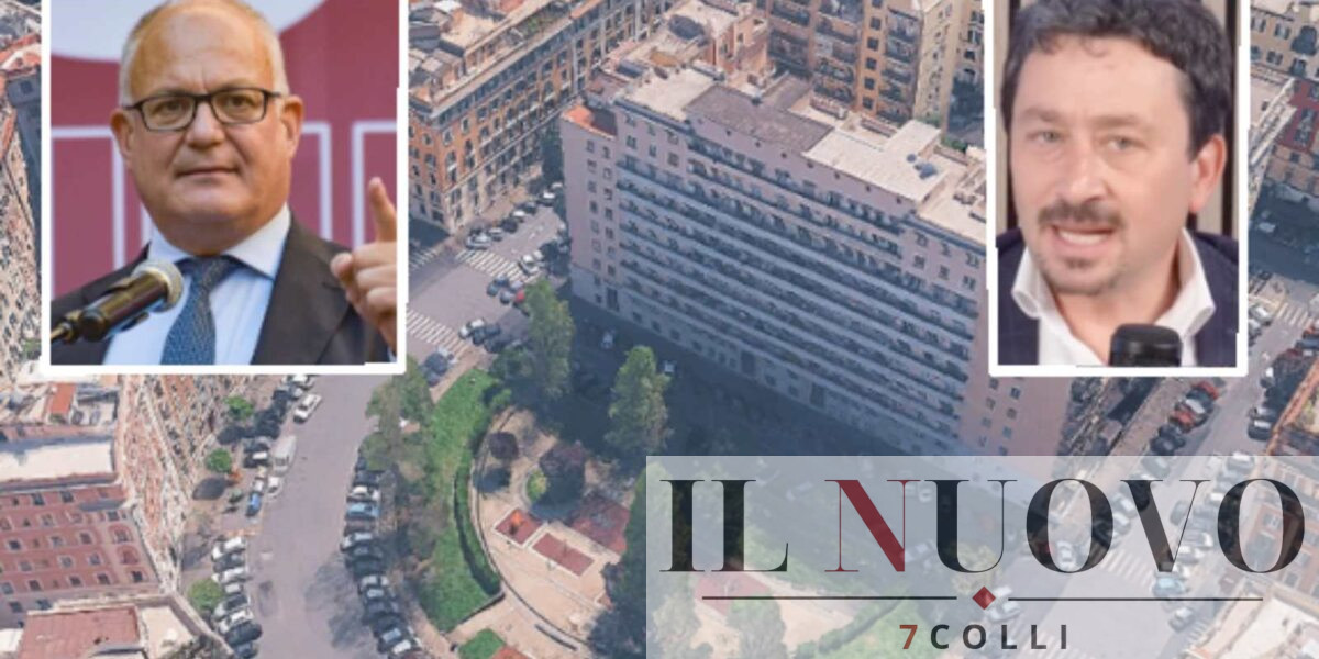 Roma, sullo sfondo piazza dei Prati degli Strozzi, foto Google Maps, in primo piano sindaco Gualtieri e assessore all'Urbanistica Veloccia